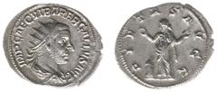 Roman Imperial Coinage Trebonianus Gallus (251-253) - AR Antoninianus (Uncertain mint AD 252-53, 3.97 g) - IMP CAE C VIB TREB GALLVS AVG, radiate, draped and cuirassed bust right / PIETAS AVGG, Pietas