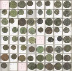 Ancient coins in lots / Roman coinage A large lot Roman provincial coins, all struck at Viminacium, the capital city of the Roman province of Moesia: Philippus I Arabs, Philippus II, Gordianus III, ty