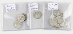 Ancient coins in lots / Roman coinage Lot of 11 x AR Denarius of 3 Julia's: 7 x Julia Maesa, 1 x Julia Soaemias, 3 x Julia Mamaea – VF-VF+