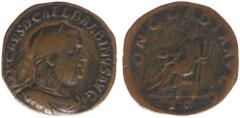 Roman Imperial Coinage Balbinus (238) - AE Sestertius (Rome AD 238, 20.02 g) – IMP CAES D CAEL BALBINVS AVG, laureate, draped and cuirassed bust right / CONCORDIA AVGG, Concordia seated left, holding 