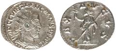 Roman Imperial Coinage Trebonianus Gallus (251-253) - AR Antoninianus (Antioch, 3,69 g) - IMP CC VIB TREB GALLVS PF AVG Radiate and cuirassed bust right / PAX AVGVS Pax standing facing, head left, hol
