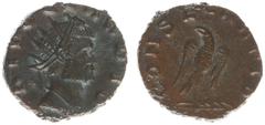Roman Imperial Coinage Claudius II Gothicus (268-270) - BI Antoninianus issue of Quintillus and Aurelian (Rome AD 270, 2.42 g) – DIVO CLAVDIO, radiate bust right / CONSECRATIO, eagle standing right, h