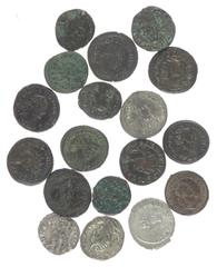 Ancient coins in lots - Roman coinage Ancient coins in lots - Roman coinage - Lot 18x Antoniniani: 2x Gallienus RIC 18a, 236; 2x Salonina RIC 29, 61: 2x Claudius II RIC 157, 181; 2x Quintillus RIC 52,