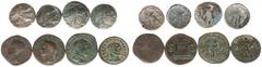 Ancient coins in lots - Miscellaneous Ancient coins in lots - Miscellaneous - A small lot ancient coins with a Sestertius of Philippus I Arabs, a large Follis of Constantius II, 2 Asses of Augustus an