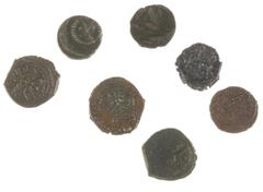 Coins world in boxes Libya - Ottoman Tripoli - Lot with 7 scarce ottoman Para coins in copper/bronze: KM75, 81, 83, 87, 117 and 2 x KM217 (1223/28)
