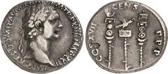 RÖMER RÖMISCHES KAISERREICH. DOMITIANUS, Augustus 81-96. Cistophorus (Trinio) (95) 10,29g. Belorb. Kopf n. r. IMP CAES DOMITIAN AVG GER DAC PM TRP XIII IMP XXII / COS VII - CENS - PPP Legionsadler zwi