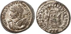 RÖMER RÖMISCHES KAISERREICH. CONSTANTINUS I. der Große, Augustus 306(310)-337. Bi-Argenteus (313) 3,10g, Trier, 1. Off. Paludamentbüste m. Helm u. geschulterter Lanze n.l. IMP CONSTANTI-NVS AVG / VICT