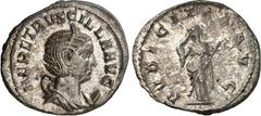 RÖMER RÖMISCHES KAISERREICH. Herennia Etruscilla, Gemahlin des Traianus Decius 249-251. Antoninian 4,02g. Pallabüste m. Diadem a. Mondsichel n.r. HER ETRVSCILLA AVG / PVDICITIA AVG Pudicitia steht n.l