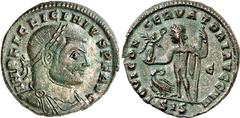 RÖMER RÖMISCHES KAISERREICH. LICINIUS I. 308-324. Bi-Follis 21mm (313) 3,47g, Siscia, 5. Off. Gepanzerte Büste m. Lorbeerkranz n.r. IMP LIC LICINIVS P F AVG / IOVI CON-SERVAT-ORI AVGG NN Iupiter steht
