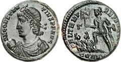 RÖMER RÖMISCHES KAISERREICH. CONSTANTIUS II. Augustus 337-361. AE-Maiorina 20/21mm (350/351) 5,00g, Konstantinopel. Paludamentbüste m. Perlendiadem n.r. D N CONSTAN-TIVS P F AVG / FEL TEMP R-EPARATIO 