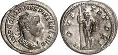 RÖMER RÖMISCHES KAISERREICH. GORDIANUS III. Augustus 238-244. Antoninian (241) 4,30g. Paludamentbüste m. Strkr. n.r. IMP GORDIANVS PIVS FEL AVG / IOVI - STATORI Iupiter stator steht v. vorn, Kopf n.r.
