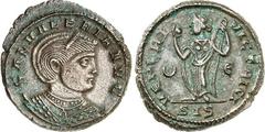 RÖMER RÖMISCHES KAISERREICH. Galeria Valeria, Gemahlin d. Galerius 308-311. AE-Follis 23/24mm (309/310) 7,98g, Siscia, 5. Off. Pallabüste mit Diadem auf Mondsichel n.r. GAL VALERIA AVG / VENERI - VICT