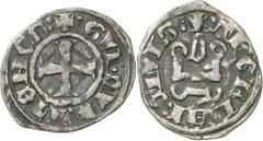 Abendland / Morgenland -1386 Athen, lateinisches Herzogtum Guido II. von La Roche 1287-1308. Denier Tournois 0,83g, Theben. Fußkreuz + : GVI: DVX: ATENES: / THEBANI: CIVIS Kastell oben : + :. Metcalf 