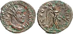 RÖMER RÖMISCHES KAISERREICH. MARIUS 269. Bi-Antoninian 2,97g, Mainz. Paludamentbüste m. Strkr. n.r. IMP C M AVR MARIVS AVG / VIC[TORI]-A AVG Victoria schreitet n.r. Elmer 636, Schulzki 6a, RIC 18. . R