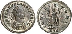 RÖMER RÖMISCHES KAISERREICH. CARUS 282-283. Bi-Antoninian 3,61g, Rom, 2. Offizin. Büste mit Panzer und Strahlenkrone n.r. IMP C M AVR CARVS P F AVG / IOVI VICTORI Jupiter steht n.l., hält Viktoriolagl
