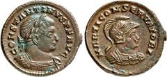 RÖMER RÖMISCHES KAISERREICH. CONSTANTINUS I. der Große, Augustus 306(310)-337. AE-Follis 22/23mm (310/313) 4,74g, Trier. Büste mit Panzer und Lorbeerkranz n.r. CONSTANTINVS P F AVG / MARTI CONSERVATOR
