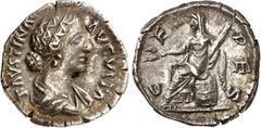 RÖMER RÖMISCHES KAISERREICH. Faustina iunior z.Z. Marcus Aurelius 161-176. Denar 3,10g. Pallabüste n.r. FAVSTINA - AVGVSTA / C E-RES Ceres sitzt auf Korb n.l. RIC 669, BMC 79, C. 35. .