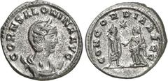RÖMER RÖMISCHES KAISERREICH. Salonina, Gemahlin des Gallienus 253-268. Bi-Antoninian (260) 3,81g, Samosata. Pallabüste mit Diadem auf Mondsichel n.r. CORN SALONINA AVG / CONCORDIA AVGG Gallienus und S