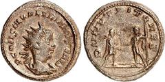 RÖMER RÖMISCHES KAISERREICH. Saloninus Caesar 258-260. Bi-Antoninian (258/260) 4,03g, Antiochia. Büste mit Paludamentum und Strahlenkrone n.r. P COR SAL VALERIANVS CAES / DII NVTRITORES Iupiter und Ga