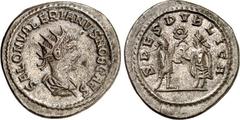 RÖMER RÖMISCHES KAISERREICH. Saloninus Caesar 258-260. Bi-Antoninian (260) 4,30g, Samosata. Büste mit Paludamentum und Strahlenkrone n.r. SALON VALERIANVS NOB CAES / SPES PVBLICA Saloninus steht in Rü