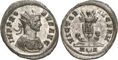 RÖMER RÖMISCHES KAISERREICH. PROBUS 276-282. Bi-Antoninian (279) 3,01g, Rom, 1. Off. Panzerbüste m. Strkr. n.r. IMP PRO-BVS AVG / VICTOR-IA GERM 2 german. Captivi an Tropaeum; unten R Mondsichel A. RI