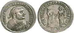 RÖMER RÖMISCHES KAISERREICH. MAXIMIANUS I. Herculius, 285-308,310. AE-Follis 26/28mm (August 306) 9,46g, Ticinum, 2. Off. Consularisbüste m. Lkr. n.r. D N MAXIMIANO BAEATISSIMO SEN AVG / PROVIDENTIA D