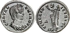 RÖMER RÖMISCHES KAISERREICH. Galeria Valeria, Gemahlin d. Galerius 308-311. AE-Follis 26mm (308/309) 6,15g, Cyzicus, 4. Offizin. Pallabüste m. Diadem n.r. GAL VAL-ERIA AVG / VENERI V-ICTRICI Venus ste