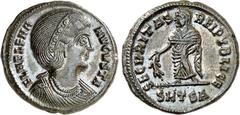 RÖMER RÖMISCHES KAISERREICH. Helena (Hl.), Mutter von Constantinus I. +329. AE-Follis 19mm (326/328) 3,15g, Thessalonica, 1. Offizin. Drap. Büste mit Diadem n.r. FL HELENA - AVGVSTA / SECVRITAS - REI 