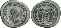 RÖMER RÖMISCHES KAISERREICH. Constantinus II. Caesar 317-337. AE-Follis 20/21mm (319) 2,87g, Ticinum, 3. Off. Paludamentbüste m. Strkr. n.r. CONSTANTINVS IVN NOB C / VICTORIAE LAETAE PRINC PERP 2 Vikt