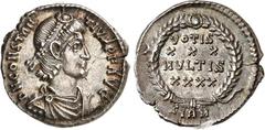 RÖMER RÖMISCHES KAISERREICH. CONSTANTIUS II. Augustus 337-361. Schwere Siliqua (353/354) 2,52g, Sirmium. Büste mit Panzer, Paludamentum und Perlendiadem n.r. D N CONSTAN-TIVS P F AVG / VOTIS XXX MVLTI