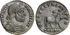 RÖMER RÖMISCHES KAISERREICH. IULIANUS II. Augustus 360/361-363. AE-Doppelmaiorina 28mm (362/363) 8,88g, Sirmium, 2. Offizin. Büste mit Panzer, Paludamentum und Perlendiadem n.r. D N IVLI-ANVS P F AVG 