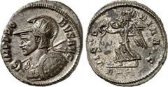 RÖMER RÖMISCHES KAISERREICH. PROBUS 276-282. AE-Antoninian (278) 3,69g, Rom. Büste mit Panzer, Helm, Strahlenkrone, Schild und geschulterter Lanze n.l. IMP PRO-BVS AVG / VICTORIA AVG Viktoria mit Trop