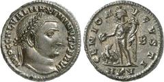 RÖMER RÖMISCHES KAISERREICH. MAXIMINUS II. Daia, Augustus 310-313. AE-Follis 21/20mm (311/312) 4,38g, Cyzicus, 2. Off. Kopf m. Lkr. n.r. IMP C GAL VAL MAXIMINVS P F AVG / GENIO A-VGVSTI Genius steht n