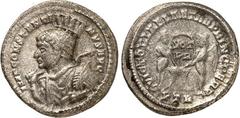 RÖMER RÖMISCHES KAISERREICH. CONSTANTINUS I. der Große, Augustus 306(310)-337. Bi-Argenteus (313) 2,84g, Trier, 1. Offizin. Büste mit Panzer, Paludamentum, Helm, Baculum im l. Arm und geschulterter La