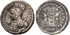 RÖMER RÖMISCHES KAISERREICH. CONSTANTINUS I. der Große, Augustus 306(310)-337. Bi-Argenteus (313) 2,93g, Trier, 1. Offizin. Büste mit Panzer, Paludamentum, Helm, Baculum im l. Arm und geschulterter La