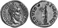 THE JULIO-CLAUDIAN DYNASTY PERTINAX, January 1 - March 28, AD 193 No.: 118 Schätzpreis - Estimation CHF 36000.- Aureus; 7.30 g. Obv. IMP CAES P HELV - PERTIN AVG Laureate head r. with beard. Rev. PROV