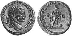 THE JULIO-CLAUDIAN DYNASTY CARACALLA, AD 198-217 No.: 137 Schätzpreis - Estimation CHF 2200.- As, AD 215; 10.95 g. Obv. ANTONINVS PIVS AVG GERM Laureate head r. with short beard. Rev. P M TR P XVIII C