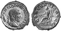 THE JULIO-CLAUDIAN DYNASTY PUPIENUS, April 22 - July 29, AD 238 No.: 183 Schätzpreis - Estimation CHF 1400.- Denarius; 2.04 g. Obv. IMP C M CLOD PVPIENVS AVG Laureate, draped and cuirassed bust r. wit