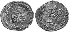 THE JULIO-CLAUDIAN DYNASTY For his wife DRYANTILLA No.: 234 Schätzpreis - Estimation CHF 15000.- Antoninianus, Carnuntum; 2.90 g. Obv. SVLP DRVANTILLA AVG Draped and diademed bust r. on crescent. Rev.