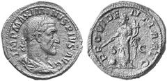RöMISCHE MüNZEN KAISERZEIT Maximinus I. Thrax No.: 637 Schätzpreis - Estimation DM 400,- Maximinus I. Thrax, 235-238. Sesterz, 236. Drap., gep. Büste mit L. n. r. Rv. PROVIDE-NTIA AVG / S-C Providenti