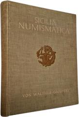 GRIECHISCHE MÜNZEN SIZILIEN. LITERATUR. GIESECKE, W. Sicilia Numismatica. Die Grundlagen des griechischen Münzwesens auf Sicilien. Leipzig 1923. VI+188 S., 27 Tf., Ganzleinen. Gutes, sauberes Exemplar