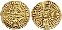 COINS OF THE CRUSADER STATES AND SUCCESSORS CRUSADER IMITATIONS OF ARABIC COINS. KINGDOM OF JERUSALEM. Imitative Gold Coinage with the Fineness of 2/3, Mint: Accon. Imitation of a Fatimid dinar. A six