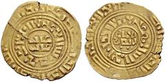 COINS OF THE CRUSADER STATES AND SUCCESSORS CRUSADER IMITATIONS OF ARABIC COINS. KINGDOM OF JERUSALEM. Imitative Gold Coinage with the Fineness of 2/3, Mint: Accon. Imitation of a Fatimid dinar. A sec