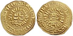 COINS OF THE CRUSADER STATES AND SUCCESSORS CRUSADER IMITATIONS OF ARABIC COINS. KINGDOM OF JERUSALEM. Imitative Gold Coinage with the Fineness of 2/3, Mint: Accon. Imitation of a Fatimid dinar of the