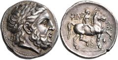 The Richard Eidswick Collection of Greek Coins KINGS OF MACEDON. Philip II, 359-336 BC. Tetradrachm (Silver, 25 mm, 14.40 g, 6 h), Pella, struck under Philip III Arrhidaios, circa 323/2-315. Laureate 
