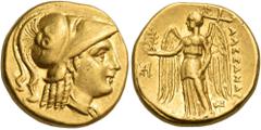 The Richard Eidswick Collection of Greek Coins KINGS OF MACEDON. Alexander III 'the Great', 336-323 BC. Stater (Gold, 17.5 mm, 8.55 g, 12 h), Miletus, struck under Philip III Arrhidaios, circa 323/2-3