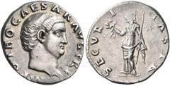 Roman Imperial & Provincial Otho, 15 January - 17 April 69. Denarius (Silver, 18 mm, 3.34 g, 6 h), Rome. IMP OTHO CAESAR AVG TR P Bare head of Otho to right. Rev. SECVRITAS P R Securitas standing left