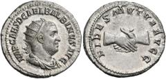 Roman Imperial & Provincial Balbinus, 238. Antoninianus (Silver, 22 mm, 5.36 g, 6 h), Rome, 22 April - 29 July. IMP CAES D CAEL BALBINVS AVG Radiate, draped and cuirassed bust of Balbinus to right. Re