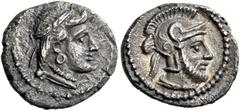 "Collection sans Pareille" of Ancient Greek Fractions, Part II CILICIA. Tarsos. Tarkumuwa (Datames), satrap of Cilicia and Cappadocia, 384-361/0 BC. Obol (Silver, 10 mm, 0.76 g, 1 h). Bust of Aphrodit
