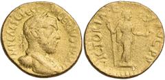 Roman Imperial & Provincial Pescennius Niger, 193-194. Aureus (Gold, 20 mm, 6.59 g, 12 h), an ancient cast made as a pendant, Alexandria, after 193. IMP CAES C PESC NIGER IVSTVS AVG Laureate, draped a